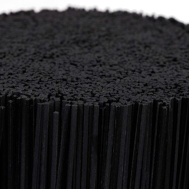 Relaxdays Messerblock Borsten, ohne Messer, 8 Messer, HD 18x11cm, weiß-schwarz (60 Zeichen)