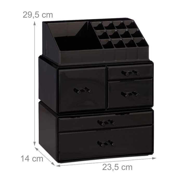 Relaxdays Acryl Make Up Organizer mit 21 Fächern