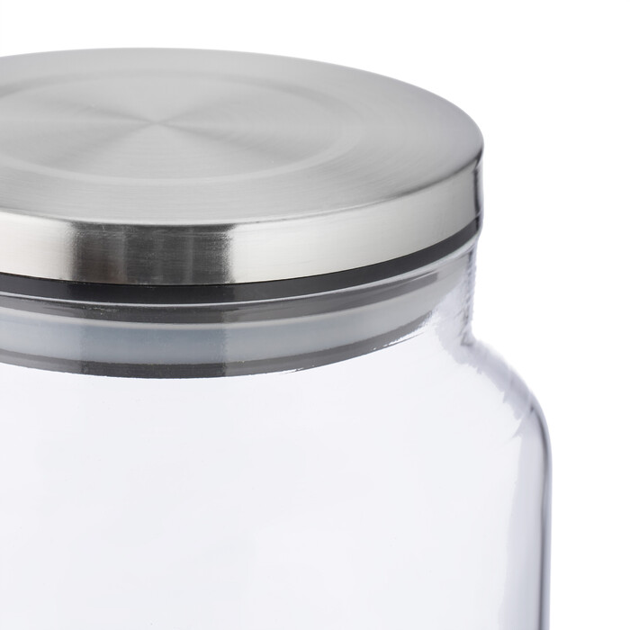 Relaxdays 3er Set Vorratsgläser mit Deckel 850 ml