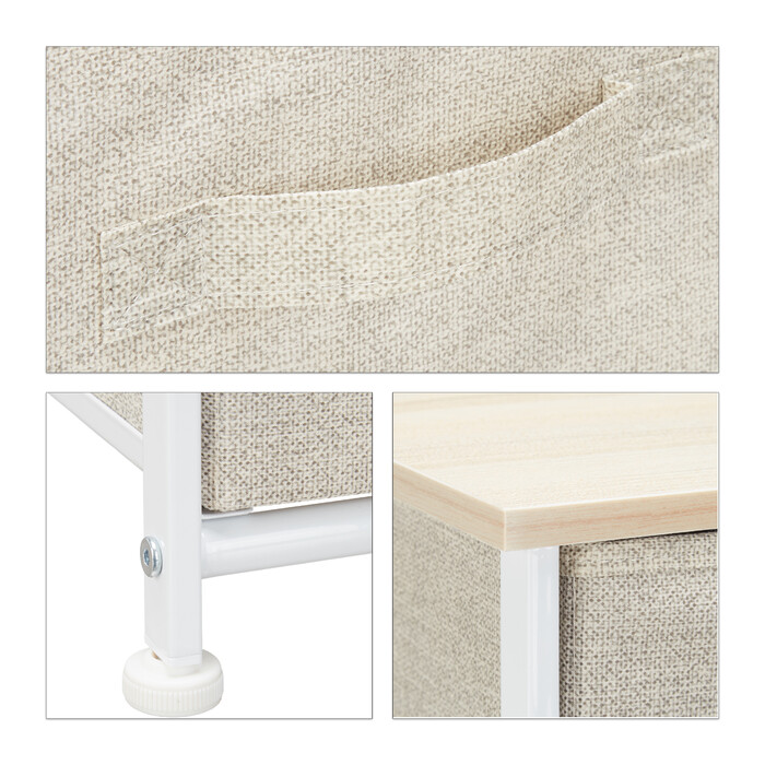 Relaxdays Regalsystem verschiedene Varianten beige