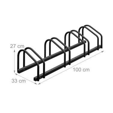 Relaxdays Fahrradständer für 4 Fahrräder
