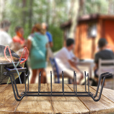 Relaxdays Rippchenhalter für den Grill