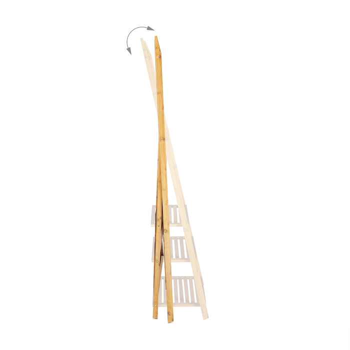 Relaxdays Handtuchhalter Bambus faltbar