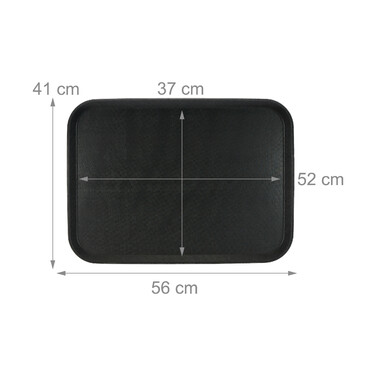 Relaxdays 2er Set Serviertablett 56 x 41 cm