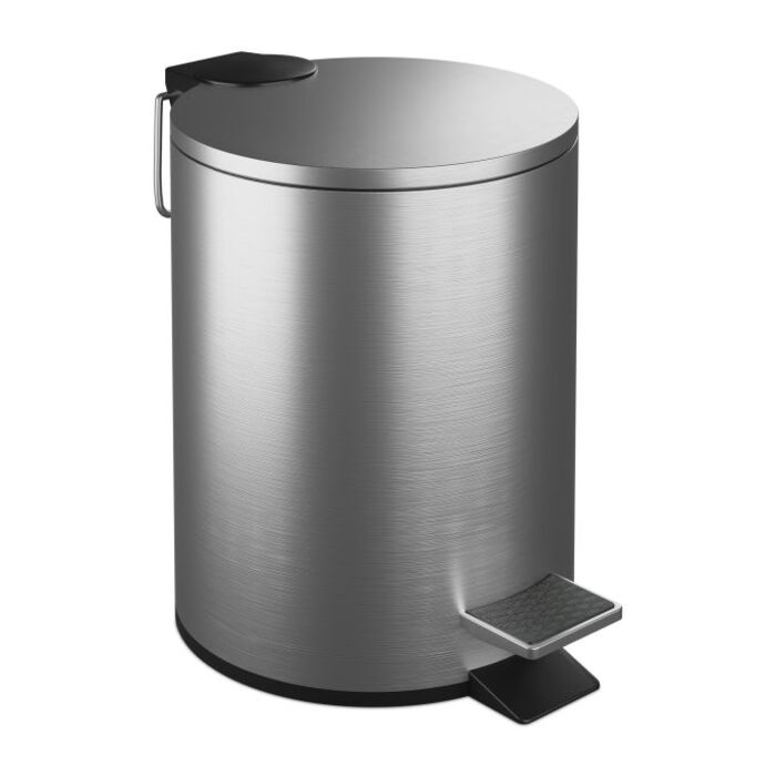 Relaxdays Kosmetikeimer Edelstahl 3 Liter