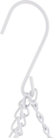 Relaxdays Hänge-Obstkorb, 3 Etagen, Stahl, Ø 28 cm, weiß (60 Zeichen)