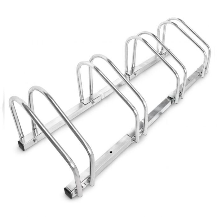 Relaxdays Fahrradständer 4 Fahrräder Stahl 1m