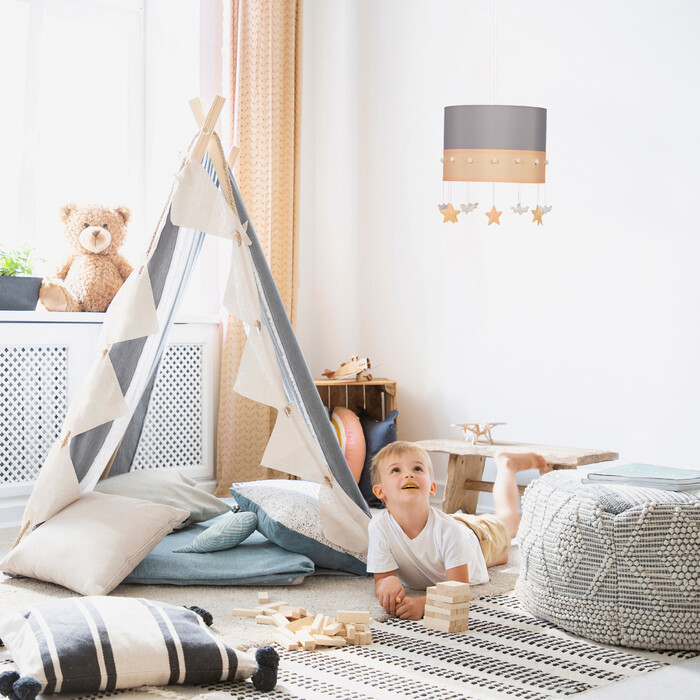 Relaxdays Hängelampe Kinderzimmer Himmel