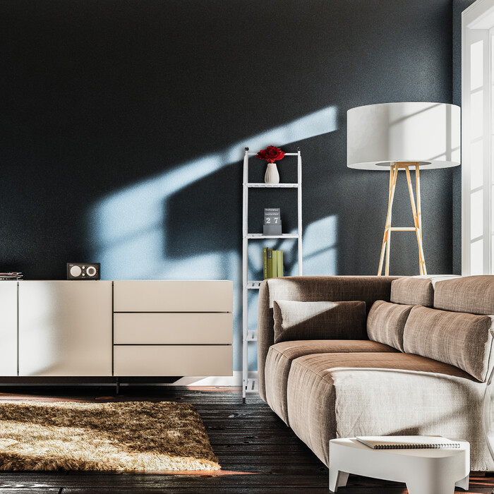 Relaxdays Schmales Standregal mit 5 Ablagen