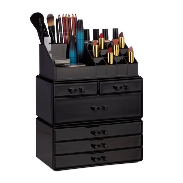 Relaxdays Kosmetikorganizer mit 6 Schubladen