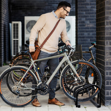 Relaxdays Fahrradständer für 2 Fahrräder