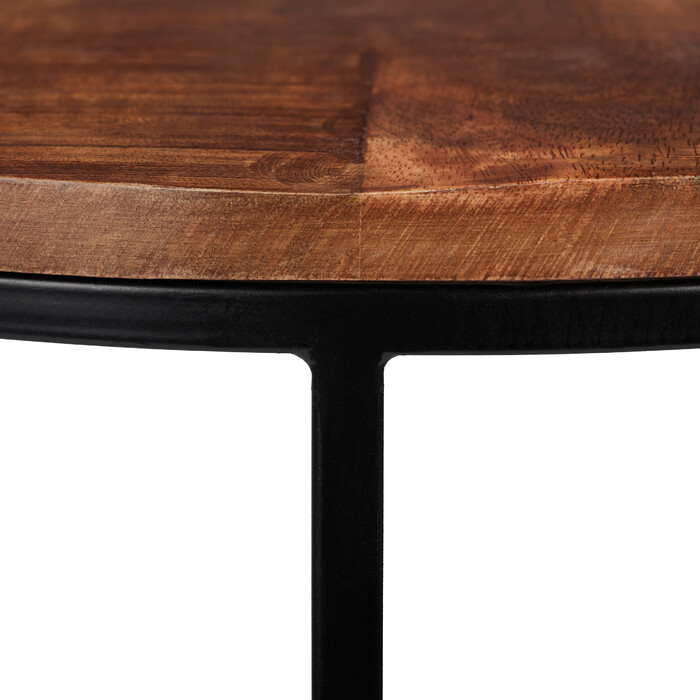 Relaxdays Satztisch 3er Set Mangoholz