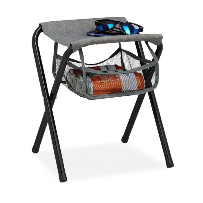 Relaxdays Campinghocker faltbar mit Tasche