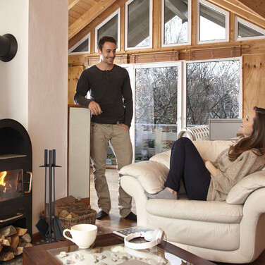 Relaxdays Kaminbesteck 4-teilig Stahl