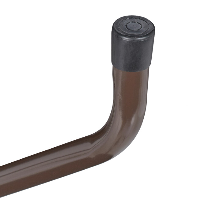 Relaxdays Gartentisch rund braun