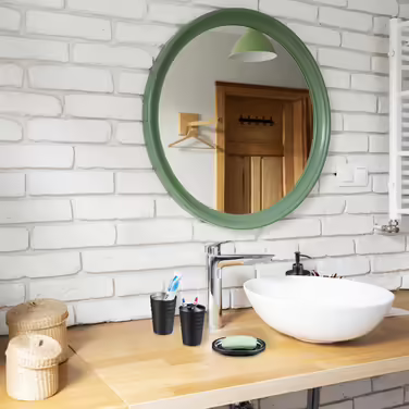 Relaxdays 4-tlg. Badezimmer Set Edelstahl