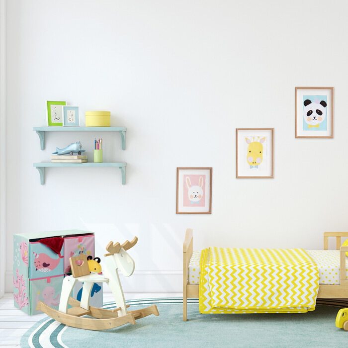 Relaxdays Kinderregal mit Boxen