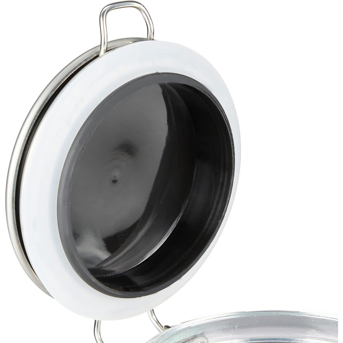 Relaxdays Einmachglas 3er Set, Bügelverschluss, 500-3000 ml, transparent