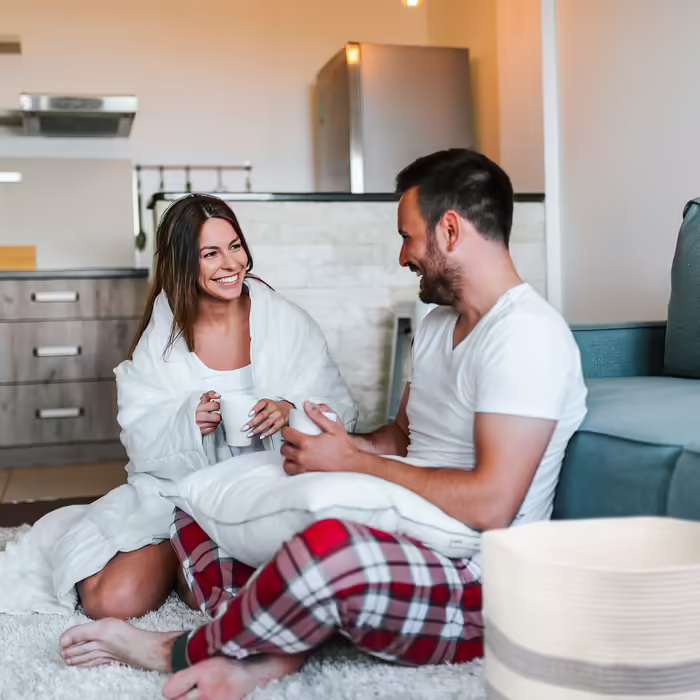 Relaxdays Aufbewahrungskorb aus Baumwolle