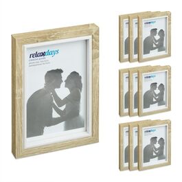 Relaxdays 10er Set Bilderrahmen 10x15