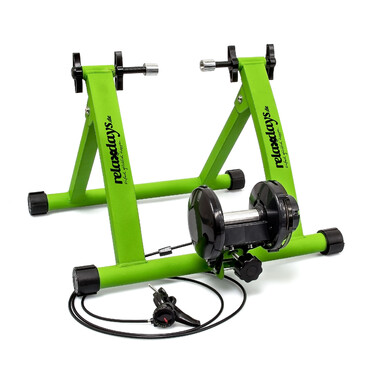 Relaxdays Fahrrad Rollentrainer mit 6 Gängen