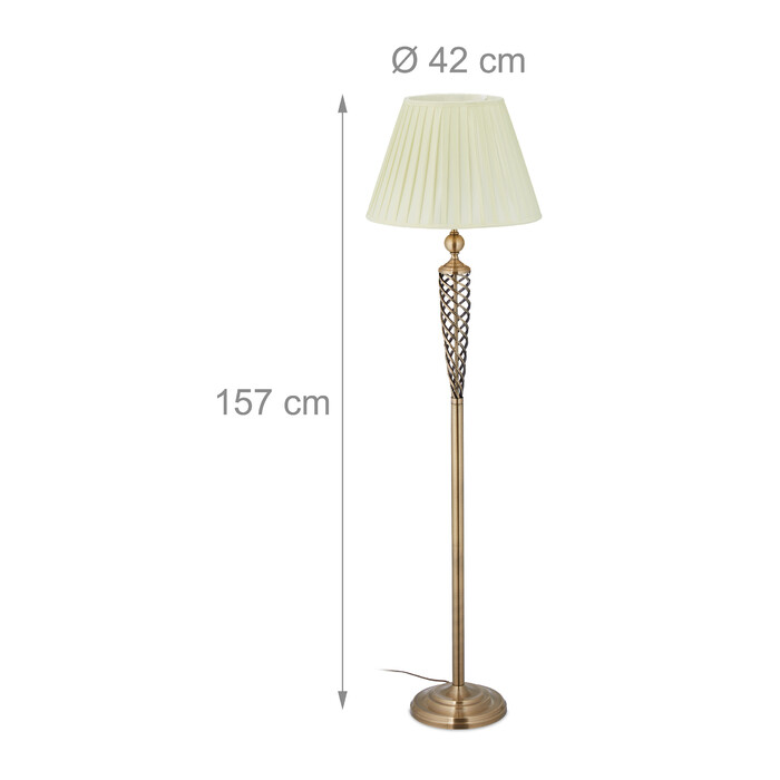 Relaxdays Stehlampe antik