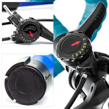 Relaxdays Fahrrad Rollentrainer mit 6 Gängen
