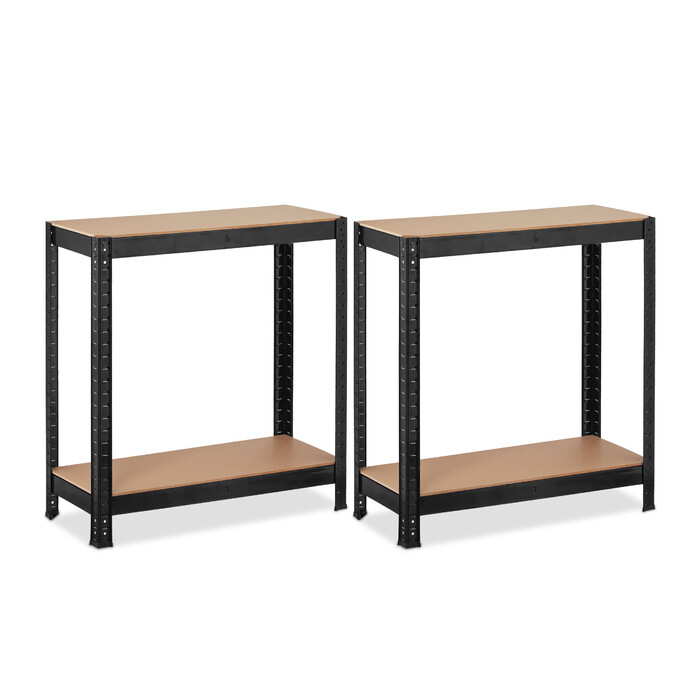Relaxdays Schwerlastregal 150 cm schwarz