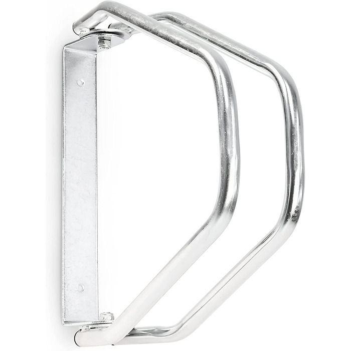 Relaxdays 4x Fahrradständer Set, Wandparker, verstellbar, HBT 32,5x9x28,5cm, Silber