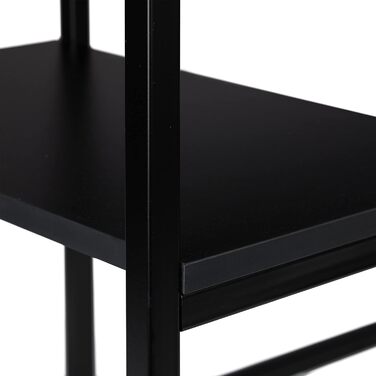 Relaxdays Schreibtisch neigbar, 3 Ablagen, mehrere Winkel, Computer- & Arbeitstisch, HxBxT: 75 x 110 x 55 cm, (Schwarz)