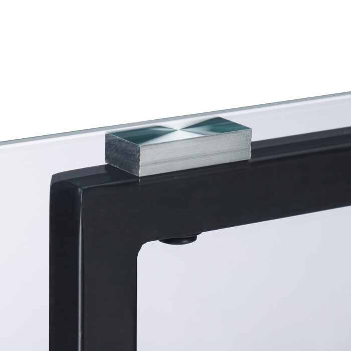 Relaxdays Edler Beistelltisch aus Metall und Glas