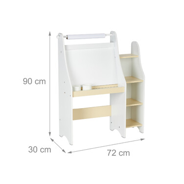 Relaxdays Kindertafel mit Fächern und Stuhl