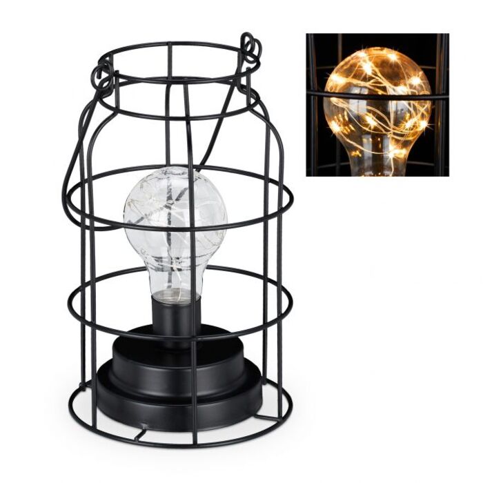 Relaxdays Tischlampe LED industrial