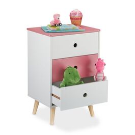Relaxdays Kinderkommode mit 3 Schubladen