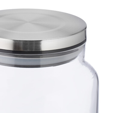 Relaxdays 3er Set Vorratsgläser mit Deckel 850 ml