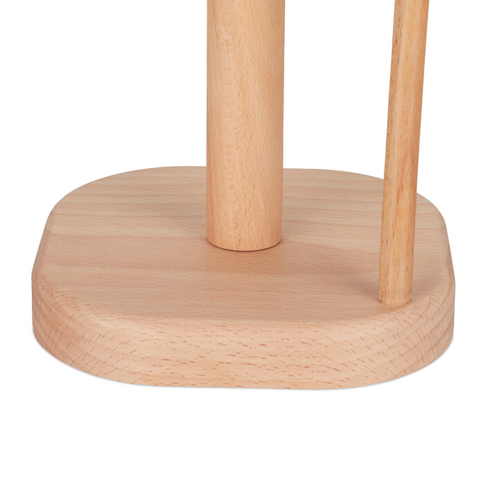 Relaxdays Eckiger Küchenrollenhalter aus Holz