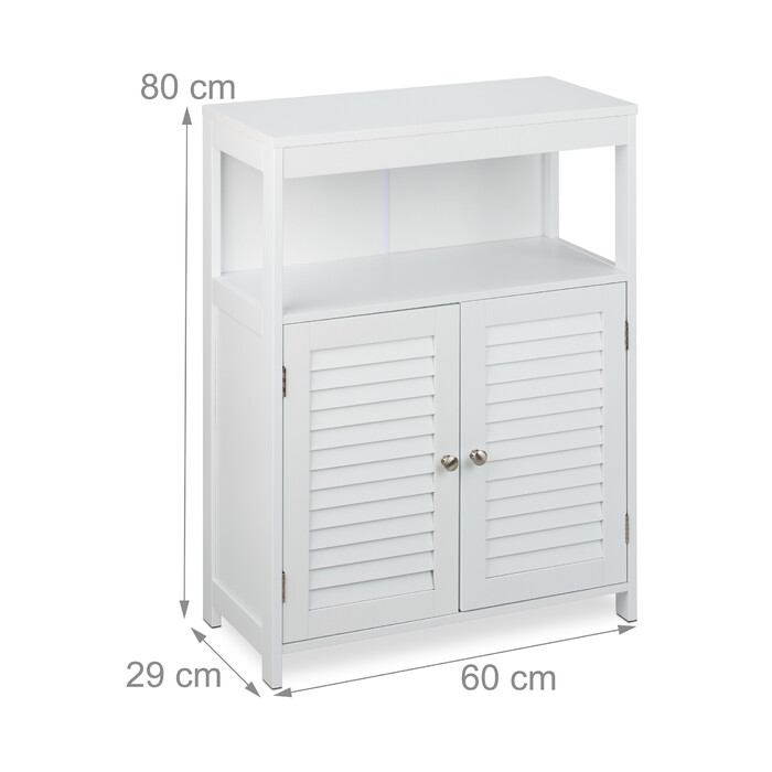 Relaxdays Weißer Badschrank