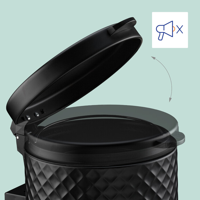 Relaxdays Kosmetikeimer Wandmontage 5 Liter