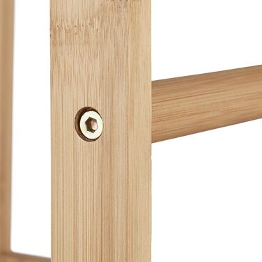 Relaxdays Schirmständer Bambus, eckig, 2 Griffe, H x B x T: ca. 64 x 25 x 26,5 cm, Umbrella Stand, Schirmhalter, natur