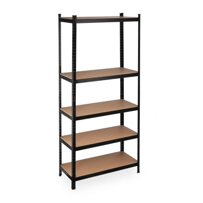 Relaxdays Schwerlastregal 220 cm schwarz