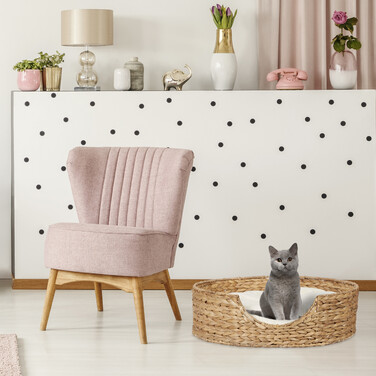 Relaxdays Tierbett für Hunde und Katzen