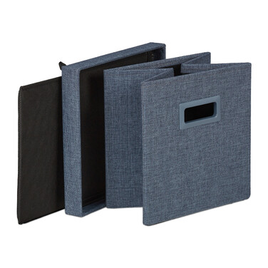 Relaxdays Sitzhocker mit Stauraum & Griffen