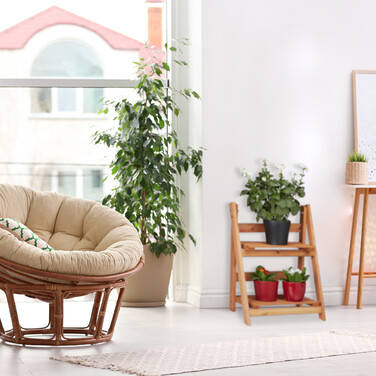 Relaxdays Blumentreppe aus Holz