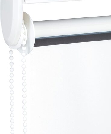 Relaxdays Duschrollo Square, wasserabweisend, Retro Badrollo Wanne u. Dusche, Deckenmontage, 80x240 cm, semitransparent