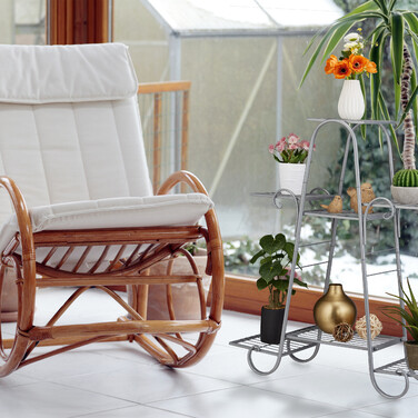 Relaxdays Blumentreppe mit 7 Ebenen
