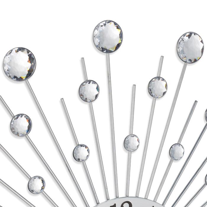 Relaxdays Wanduhr Diamant Ø 50 cm