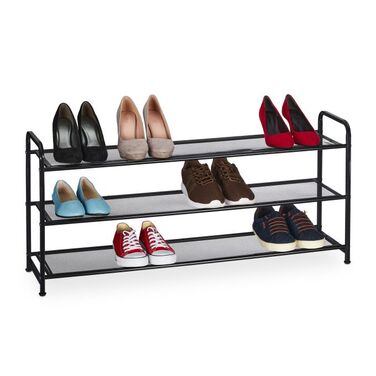 Relaxdays Metall Schuhregal für 12 Paar Schuhe