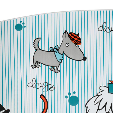 Relaxdays Kleiderständer für Kinder Hunde-Motiv