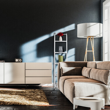 Relaxdays Schmales Standregal mit 5 Ablagen