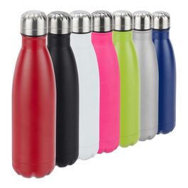 Relaxdays Trinkflasche Edelstahl